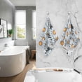 thumbnail image 5 of Coolnut Hand Towels Chamomile Patterned 2 PCS, Cotton Bath Towel for Drying Face Hands Body Decorative Water Absorbent Lightweight Towels for Bathroom Ktichen Travel Gym, 16"x28", 5 of 6