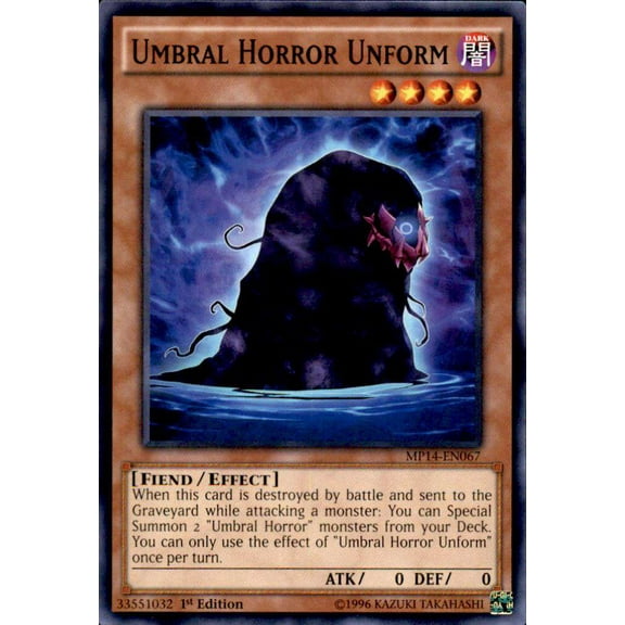 YuGiOh 2014 Mega Tin Common Umbral Horror Unform MP14-EN067