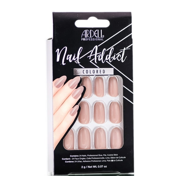 Latte , Ardell Nail Addict Colored Artificial Nail Set , Hair Scalp Skin Body - Pack of 1 w/ SLEEK Teasing Comb