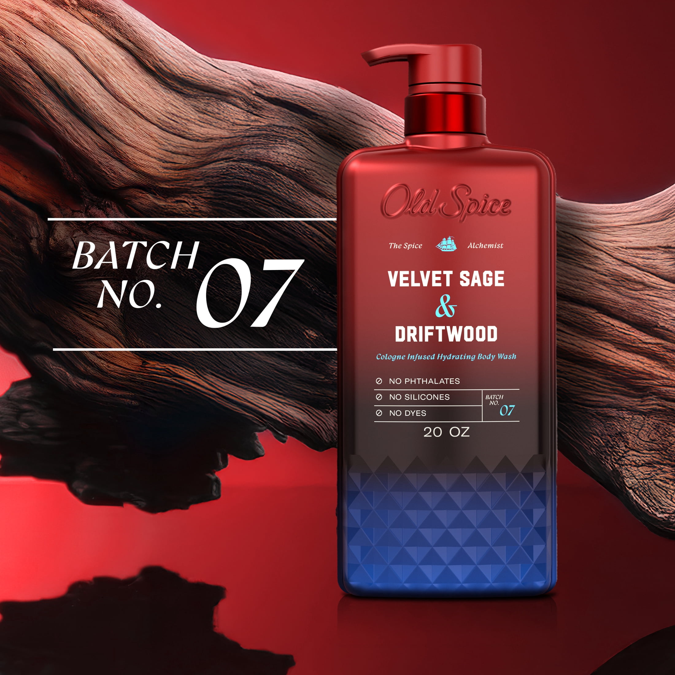 Old Spice Body Wash for Men, The Spice Alchemist Collection, Velvet Sage and Driftwood, 20oz