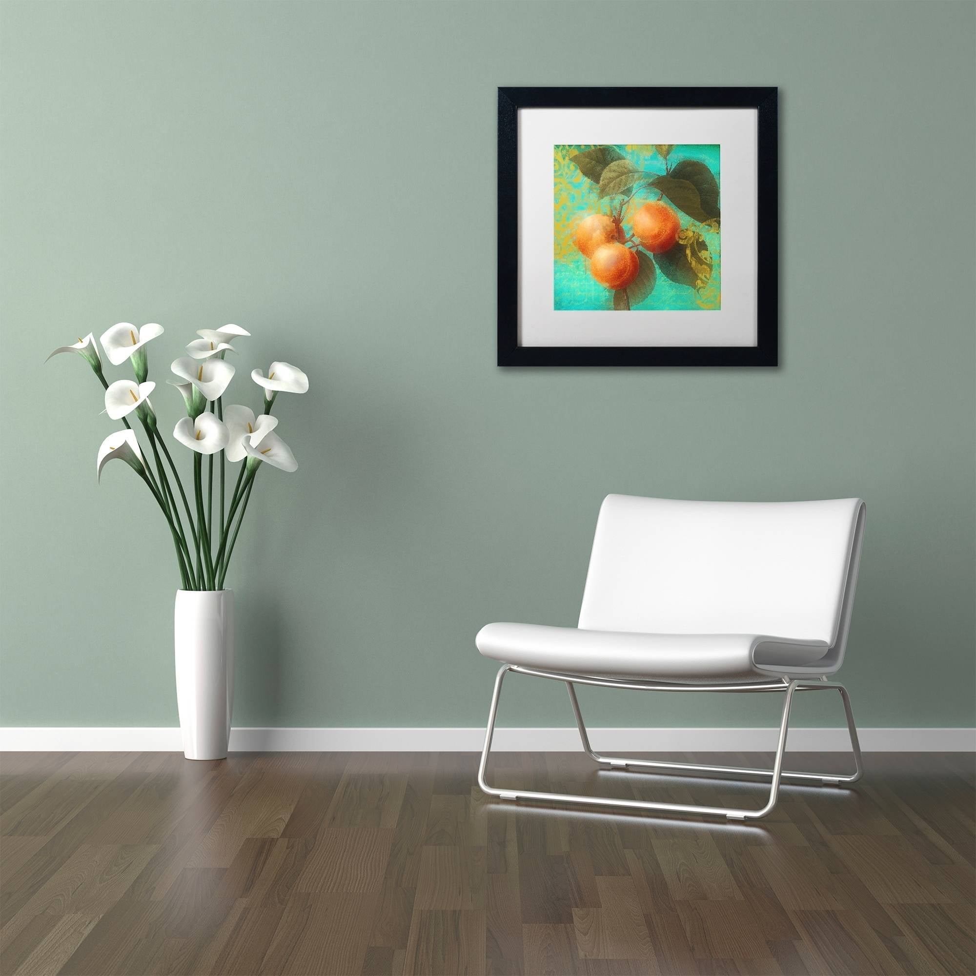Trademark Fine Art "Glowing Fruits II" Canvas Art by Color Bakery White Matte, Black Frame
