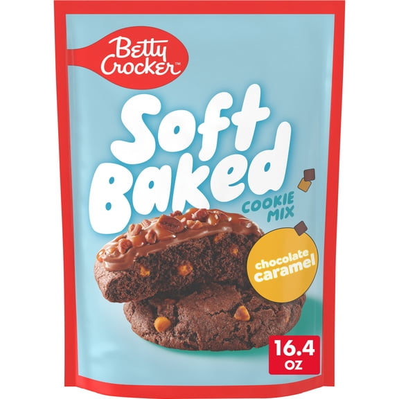 Betty Crocker Soft Baked Cookie Mix, Chocolate Caramel Flavored, 16.4 oz