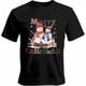 thumbnail image 1 of Camisetas gráficas informales de manga corta con diseño navideño de muñeco de nieve y ciervo para hombre, 1 of 8
