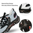 thumbnail image 7 of Floral Stripes Walking Shoes for Men Woman Lightweight Tennis Fashion Elastic Sports Shoes Cushion Basketball Shoes, 7 of 7