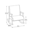 thumbnail image 7 of Gainsborough Rocker in Navy Fabric with Antique White Frame, 7 of 7