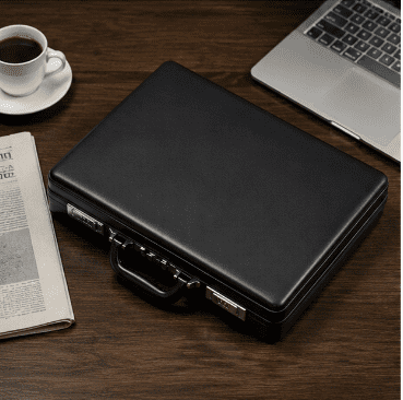 mokzer Solo New York Attache - Carrying Case with Combination Lock, Business Brief, Large Main Compartment - Grand Central