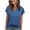 Blue, variant on Women's V Neck Short Sleeve Loose Fit T-Shirt - Casual Soft Lightweight Basic Tee for Summer Daily Wear