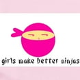 thumbnail image 2 of CafePress - Girls Make Better Ninjas Infant Bodysuit - Baby Light Bodysuit, Size Newborn - 24 Months, 2 of 4