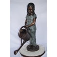 thumbnail image 2 of Nifao Girl Gardening Outdoor Fountain Statue, Bronze Garden Water Feature Sculpture for Patio & Garden – Outdoor Garden Decor Sculpture, 27"L x 14"W x 41"H, 2 of 11