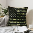 thumbnail image 6 of Kll American Flag Camo Decorative Throw Pillow Covers Velvet Soft For Couch Sofa Bedroom Living Room Outdoor -16"X16", 6 of 8