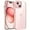 Pink, variant on JETech Case for iPhone 15 6.1-Inch, Shockproof Phone Bumper Cover, Solid Color Matte TPU Frame, Anti-Scratch Clear Back (Black)