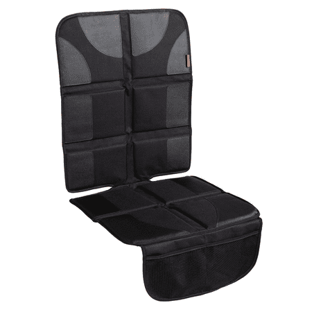 Lusso Gear Car Seat Protector with Thickest Padding - Featuring XL Size (Best Coverage Available), Durable, Waterproof 600D Fabric, PVC Leather Reinforced Corners & 2 Large Pockets for Handy