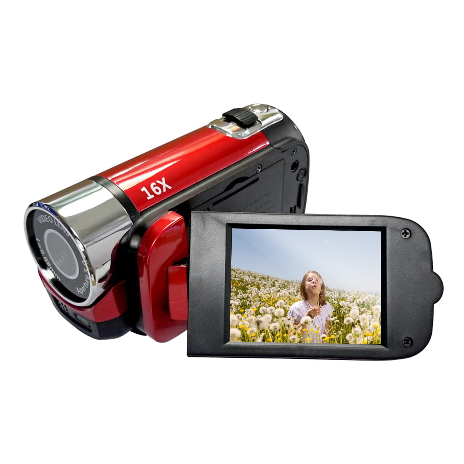 Portable 1080P High Video Camera DV Camcorder 16MP Inch LCD Screen 16X Digital Zoom Built-in Battery - Walmart.com