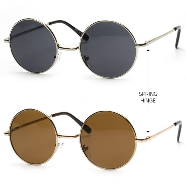 vintage round frame sunglasses