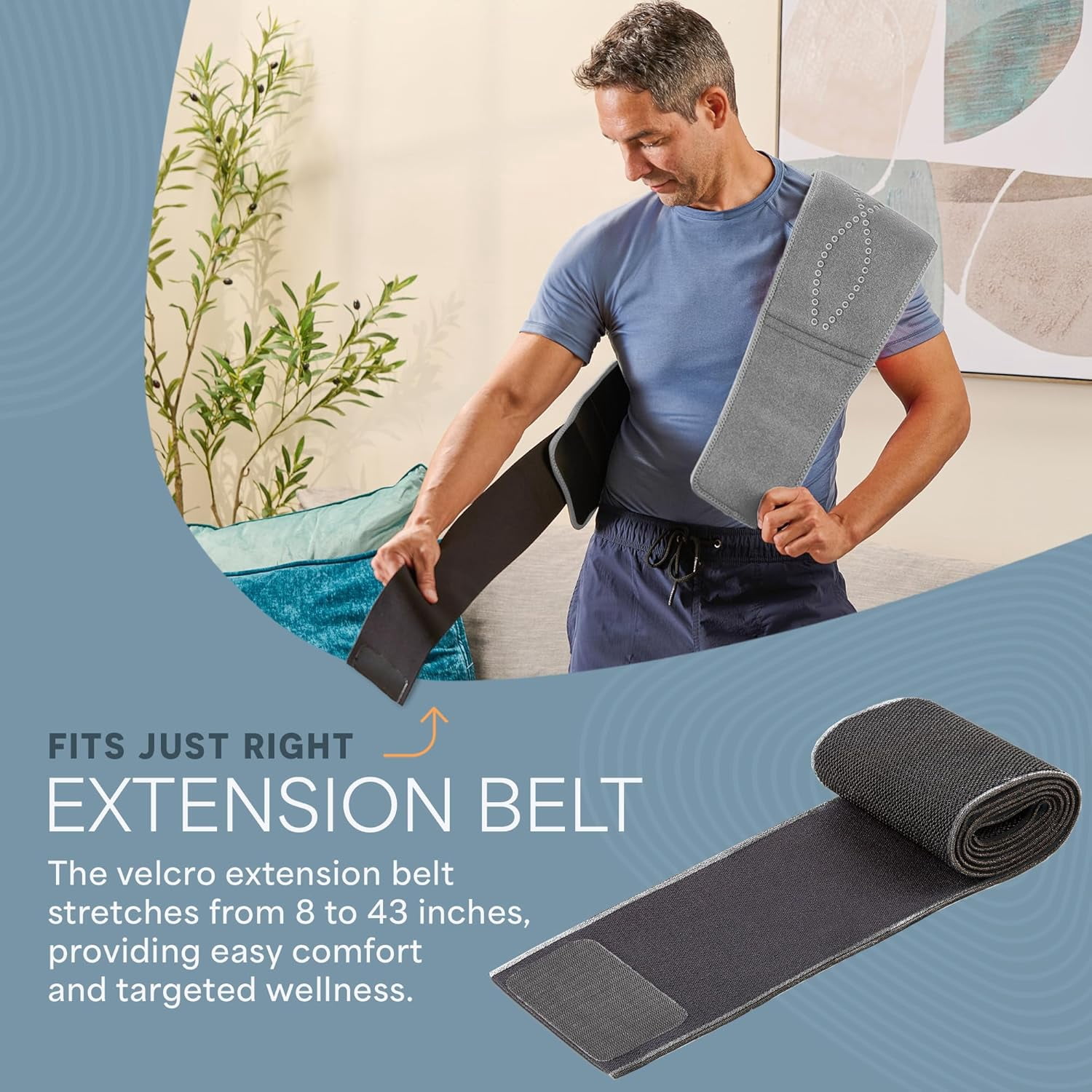 LifePro Red Light Lamp Belt – Portable Infrared & Near Infrared LED Wrap 660nm & 850nm - Gray