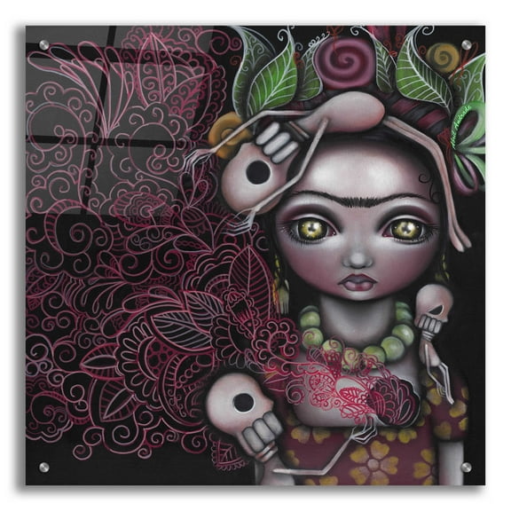 Epic Art 'My Inner Feelings' by Abril Andrade, Acrylic Glass Wall Art, 24"x24"