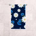 thumbnail image 4 of Soft Hand Fingertip Towels, 2 Pcs Face Bath Towels White Daisies and Blue Cornflowers Absorbent Washcloths for Bathroom Hotel Kitchen, 30"x15", 4 of 6