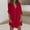 Red, variant on Ussuma Autumn Fashion Short Sleeve Summer Tops Cotton and Linen Collared with Button 3/4 Sleeve with Pockets Vintage Fashionable Women Shirts Family Dinner Party Work Friend Gathering L Red