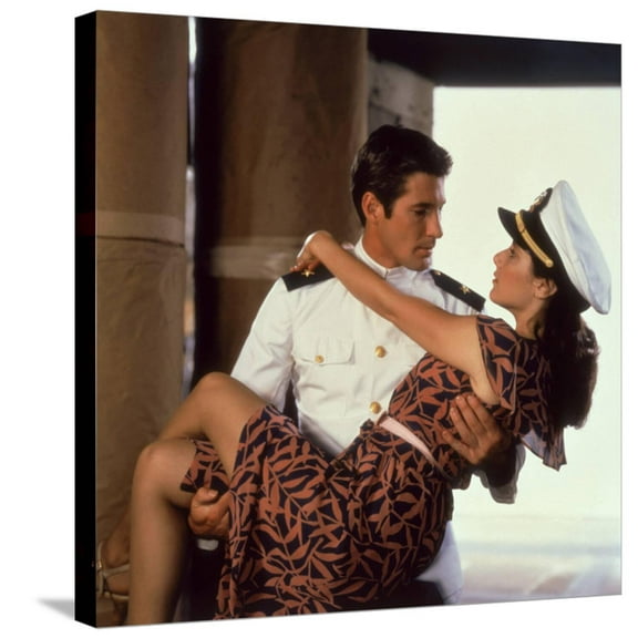 Art.com An Officer And A Gentleman, Richard Gere, Debra Winger, 1982 Stretched Canvas Print Wall Art, 24" x 24"