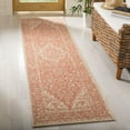thumbnail image 2 of SAFAVIEH Linden Andreas Medallion Indoor/Outdoor Runner Rug, Rust/Creme, 2'2" x 12', 2 of 8