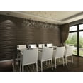 thumbnail image 4 of Dundee Deco's Paintable Off White Abstract Waves Fiber 3D Wall Panel, 2.6 ft X 2.1 ft, Interior Design Wall Paneling Decor Commercial and Residential Application, 5.5 sq.ft. each, 5-Pack, 4 of 6