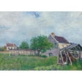 thumbnail image 2 of Alfred Sisley 24x18 Black Ornate Framed Double Matted Museum Art Print Titled: Old Sablons Chaumiere (1885), 2 of 5