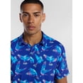 thumbnail image 4 of Birdie Bound Men's and Big Men's Ombre Sparrow Polo Shirt, Sizes XS-4XLT, 4 of 5