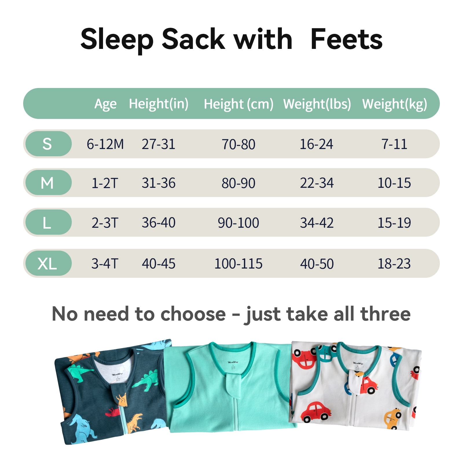 3 Pack-0.5 Tog Lightweight Summer Toddler Sleep Sack with Feet 6-12 Months 100% Cotton Breathable Unisex Baby Sleep Sack with Legs 2-Way Zipper Footed Wearable Blanket