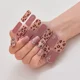 thumbnail image 4 of Parche de uñas de Gel con estampado de leopardo láser, deslizador de flores, gradiente de Color, pegamento trasero, cubierta completa, parche de uñas, lámpara UV, curado de manicura, 4 of 7