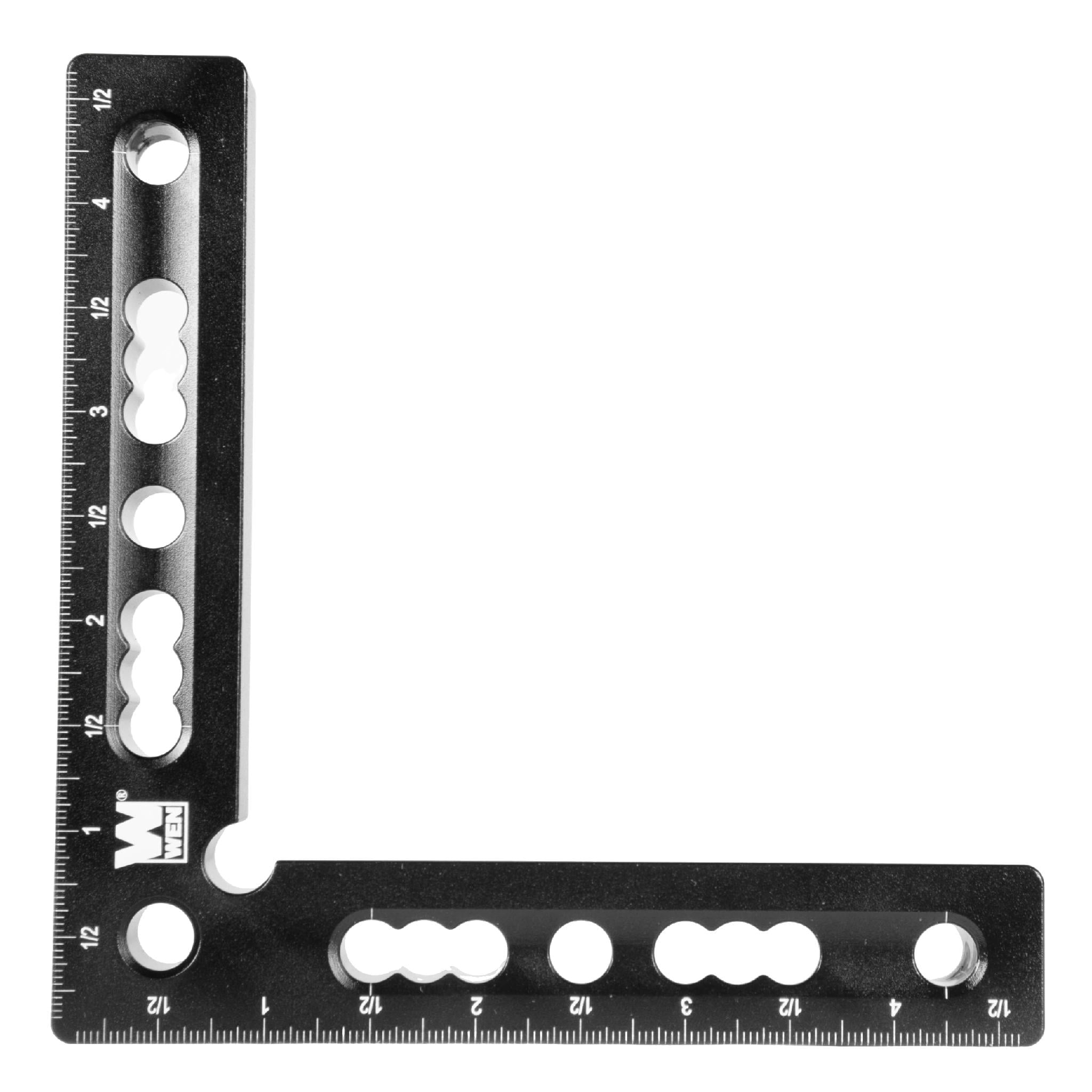 WEN 4.5-Inch 90-Degree Precision Positioning Squares and Setup Blocks with Laser-Etched Scales