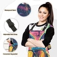 thumbnail image 2 of Cool Rabbit and Sunglasses 5 Pcs Kitchen Set Heat Resistant Oven Mitts and Non-Slip Pot Holders with Adjustable Cooking Apron, 2 of 6