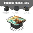 thumbnail image 2 of Hitch Cover Fits For 2-Inch Hitch,Tiny Kitten Sits In Ornate Polka-Dotted Coffee Cuprubber Trailer Hitch Cover Tube Plug Insert,Car Exterior Accessories, Receiver Tube Hitch Plug, 2 of 5