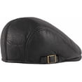 thumbnail image 7 of CoCopeaunts Beret Hat PU Leather Hat Men Women Adjustable Gastby Ivy Flat Cap Retro Artist Painter Hat Men Newsboy Cap, 7 of 7