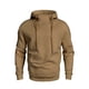 thumbnail image 3 of Ceisia Warm Mens Loose Fit Solid Color Gaiter Hood Pullover Sweatshirt Gifts, 3 of 4