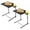 Black, variant on Adjustable TV Tray Tables with 6 Height & 3 Tilt Angle, Folding TV Dinner Tray,TV Table with Cup Holder on Bed & Sofa (1 Pack, Black)