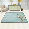 thumbnail image 2 of Dreamtimes Beach Shell Starfish Area Rug, 36"x24" Summer Beach on The Board Non-Slip Washable Indoor Door Mat, Absorbent Floor Mat for Bedroom Kitchen Entryway Bathroom, 2 of 7