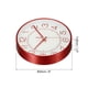 thumbnail image 2 of Reloj de pared de 8 pulgadas, a batería, silencioso, sin tictac, reloj redondo moderno, rojo, 2 of 6