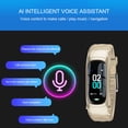 thumbnail image 4 of Reloj inteligente con auricular, frecuencia cardíaca, llamada de sueño, música, reloj inteligente, Monitor Bluetooth para auriculares deportivos de negocios Inevent EL013837-02, 4 of 4