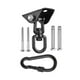 thumbnail image 1 of Kits para colgar hamacas, colgadores oscilantes, soportes de techo con ganchos de bloqueo, gancho de techo oscilante, broche para silla de gimnasio, Negro, 1 of 8