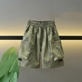thumbnail image 2 of Kids Boys' Shorts Elastic Waist Drawstring Pull-On Summer Clothes Boy Toddler Biker Shorts 4-5 Years, 2 of 5