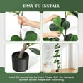 thumbnail image 5 of Artificial Fiddle Leaf Fig Tree - 5FT Fake Plant with Black Nursery Planter, Large Fake Tree for Home or Office Decor - Artificial Plants Indoor Outdoor,Housewarming Gift, 5 of 6