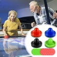 thumbnail image 2 of ZOUSSIQI Pousseurs d'Air Hockey et Rondelles d'Air Hockey, Poignées de But Pousseurs Poignées de But Palettes Accessoires de Remplacement pour Tables de Jeu (4 Poussoirs, 8 Rondelles) CA919-65805, 2 of 6