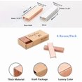 thumbnail image 2 of czcpp-Rose Gold Staples 26/6 Standard Stapler Refill Rosegold 12mm Width #12 Staples 950/Box, 6 Boxes 5700 Count per Pack (Rose Gold), 2 of 4