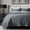 Midnight Blue - Refined Channel, variant on EVERGRACE Channel Stitch 100% Cotton Quilt Set Queen Size, Pre-Washed Cotton Sateen Coverlet Bedspread, 3-Piece Soft & Breathable Bedding Set with 2 Shams for All Seasons, Bright White