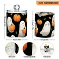 thumbnail image 3 of White Specters Hug Pumpkins Leaves Halloween Translucent Plastic Cans Storage Canisters with Lid Set of 4, 3 of 7
