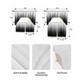 thumbnail image 5 of Black White Swag Curtains for Living Room/Bedroom Windows, Modern Geometric Abstract Gradient Striped Kitchen Curtains and Valances Set 36 Inch Length, Light Filtering Swags Valance Curtain Panels, 5 of 5