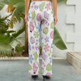 thumbnail image 4 of Wide Leg Pants Woman, Pastel Christmas Cookies High Waist Knot Palazzo Pants for Women, Elastic Sweatpants Yoga Lounge Pants Trousers with Pockets Fall Pants for Women 2024, 4 of 6
