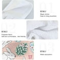 thumbnail image 5 of Coolnut Easter Bunny Hanging Towel Set of 2, Absorbent Soft Coral Velvet Hand Towel with Hanging Loop for Bathroom, Kitchen, Home Decor, 14 x 18 Inch Washcloth Gift, 5 of 7