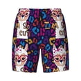 thumbnail image 4 of Lsque Mens Swim Trunks Llama Alpaca Pattern - Bathing Suit Compression Liner - Beach Swim Shorts Swimwear - (S-3XL) - Stretch Quick Dry -Medium, 4 of 9
