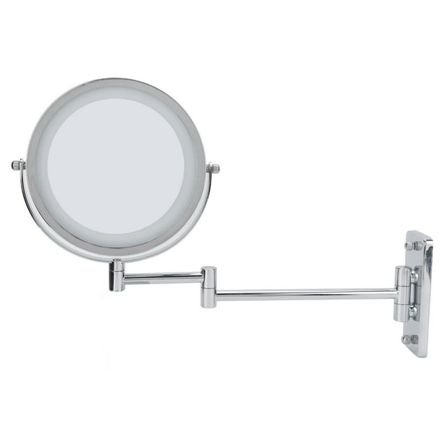 Espejo de maquillaje con luz LED, espejo de maquillaje LED de 7 pulgadas, espejo de maquillaje de doble cara, espejo de aumento con luz LED, diseño de última generación